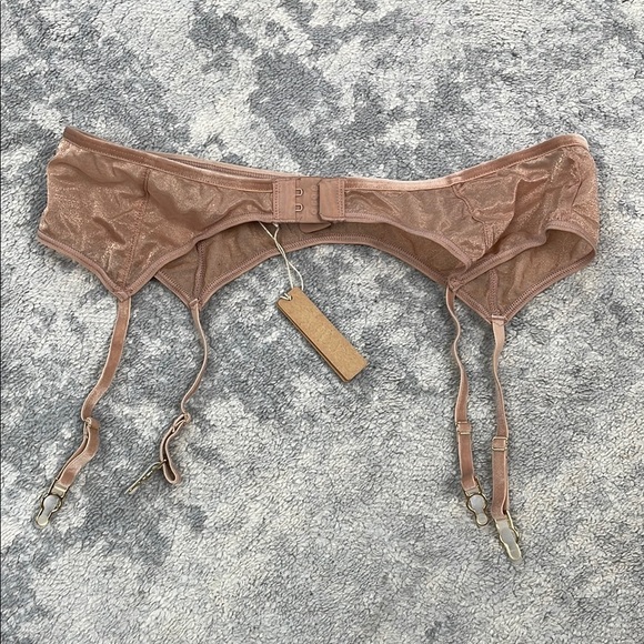 NWT SKIMS Glissenette Garter Belt in Sienna Sz L - Picture 6 of 7